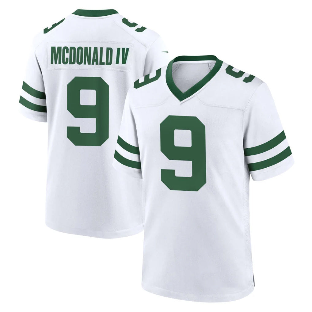 Choea NY.Jets #9 Will McDonald IV Player White Legacy Home Game Stitched Jerseys