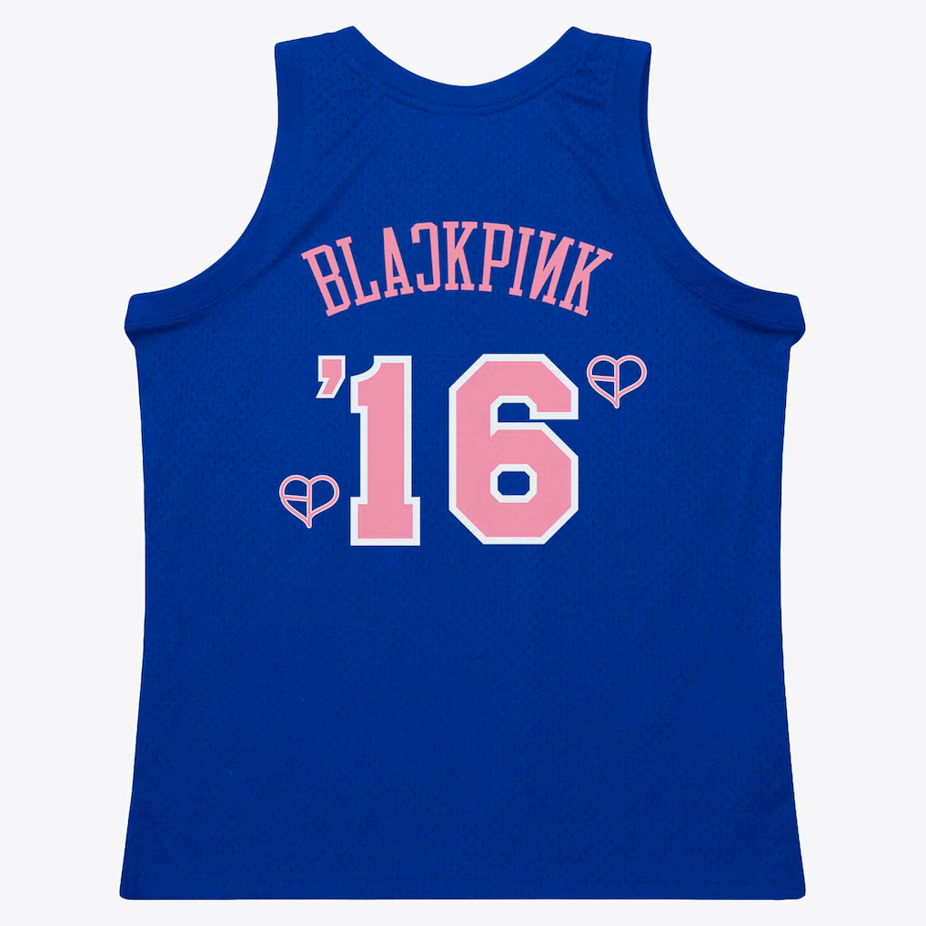 Choea NY.Knicks Mitchell & Ness x BLACKPINK Blue Hardwood Classics Swingman Jerseys - Limited Edition