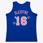 Choea NY.Knicks Mitchell & Ness x BLACKPINK Blue Hardwood Classics Swingman Jerseys - Limited Edition