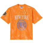Choea NY.Knicks OVO x  Orange Mesh Football Fashion Jerseys
