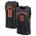 Choea NY.Knicks #11 Jalen Brunson  Black Fast Break Jerseys - Statement Edition