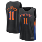 Choea NY.Knicks #11 Jalen Brunson  Black Fast Break Jerseys - Statement Edition