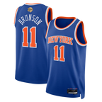Choea NY.Knicks #11 Jalen Brunson  Blue 2026  Finals Patch Swingman Jerseys - Icon Edition