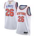 Choea NY.Knicks #26  White 2026 Finals Champions Always 26 Swingman Jerseys - Association Edition