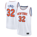 Choea NY.Knicks #32 Karl-Anthony Towns  White Fast Break Replica Player Jerseys - Association Edition