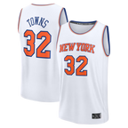 Choea NY.Knicks #32 Karl-Anthony Towns  White Fast Break Replica Player Jerseys - Association Edition