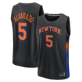 Choea NY.Knicks #5 Jose Alvarado  Black Fast Break Replica Jerseys - Statement Edition