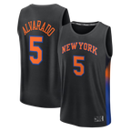 Choea NY.Knicks #5 Jose Alvarado  Black Fast Break Replica Jerseys - Statement Edition