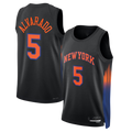 Choea NY.Knicks #5 Jos¨¦ Alvarado Black Swingman Jerseys - Statement Edition