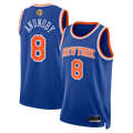 Choea NY.Knicks #8 OG Anunoby Blue 2026  Finals Patch Swingman Jerseys - Icon Edition