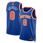 Choea NY.Knicks #8 OG Anunoby Blue 2026  Finals Patch Swingman Jerseys - Icon Edition