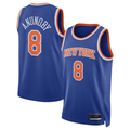 Choea NY.Knicks #8 OG Anunoby Blue Swingman Jerseys - Icon Edition