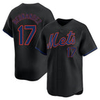 Choea NY.Mets #17 Keith Hernandez Player Black Alternate Home Limited Stitched Jerseys