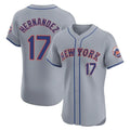 Choea NY.Mets #17 Keith Hernandez Player Gray Road Limited Elite Home Stitched Jerseys