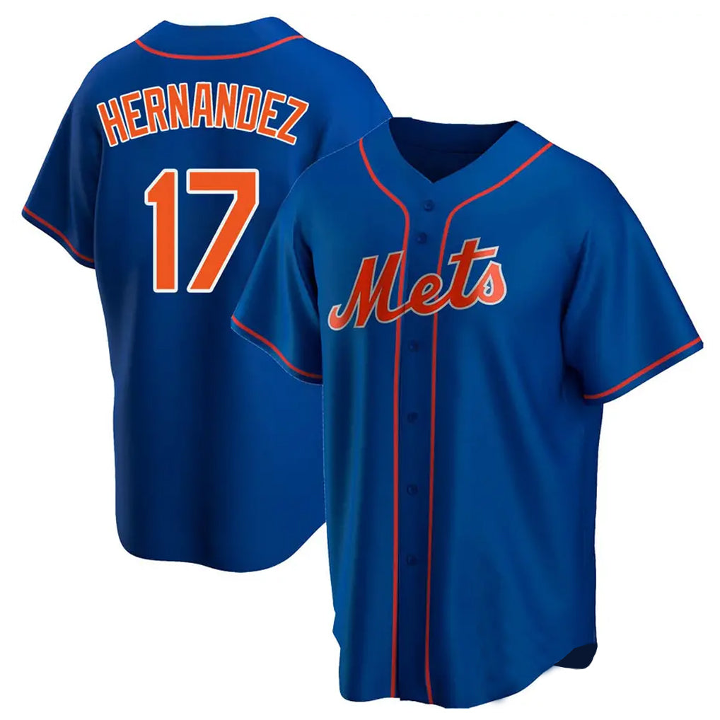 Choea NY.Mets #17 Keith Hernandez Player Royal Home Game Stitched Jerseys