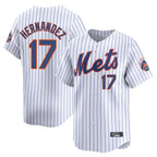 Choea NY.Mets #17 Keith Hernandez Player White Home Replica Stitched Jerseys