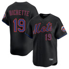 Choea NY.Mets #19 Bo Bichette Player Black Alternate Home Limited Stitched Jerseys