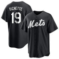 Choea NY.Mets #19 Bo Bichette Player Black Home Game Stitched Jerseys