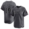Choea NY.Mets #19 Bo Bichette Player Gray City Connect Limited Stitched Jerseys