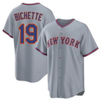 Choea NY.Mets #19 Bo Bichette Player Gray Road Home Game Stitched Jerseys