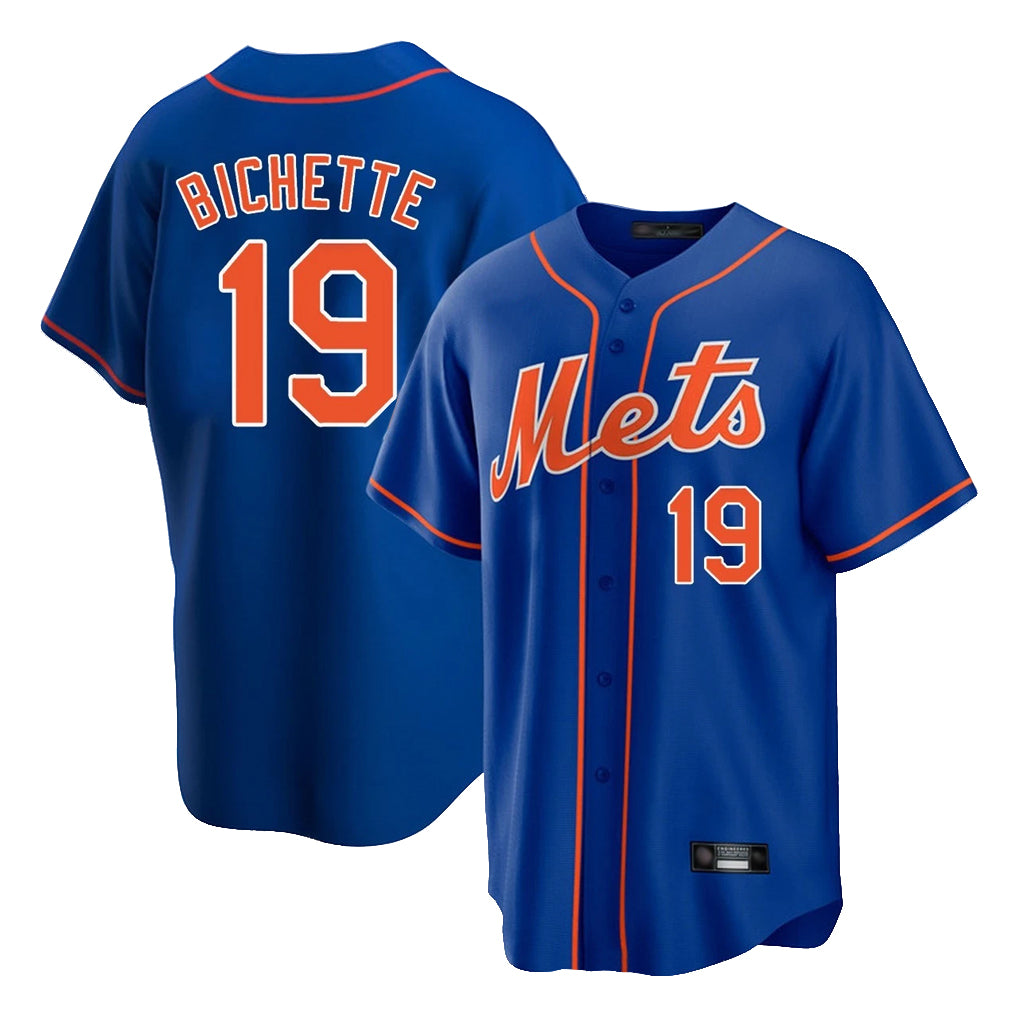 Choea NY.Mets #19 Bo Bichette Player Royal Home Game Stitched Jerseys