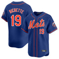 Choea NY.Mets #19 Bo Bichette Player Royal Home Limited Stitched Jerseys