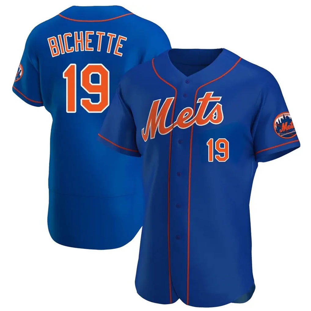 Choea NY.Mets #19 Bo Bichette Player Royal Limited Elite Home Stitched Jerseys