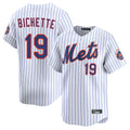 Choea NY.Mets #19 Bo Bichette Player White Home Limited Stitched Jerseys
