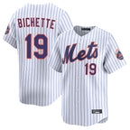 Choea NY.Mets #19 Bo Bichette Player White Home Limited Stitched Jerseys