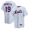 Choea NY.Mets #19 Bo Bichette Player White Home Replica Stitched Jerseys