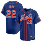 Choea NY.Mets #22 Juan Soto Player Royal Home Limited Stitched Jerseys