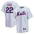 Choea NY.Mets #22 Juan Soto Player White Home Game Stitched Jerseys