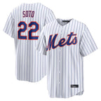 Choea NY.Mets #22 Juan Soto Player White Home Replica Stitched Jerseys
