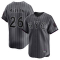 Choea NY.Mets #26 Nolan McLean Player Gray City Connect Limited Stitched Jerseys