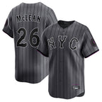 Choea NY.Mets #26 Nolan McLean Player Gray City Connect Limited Stitched Jerseys