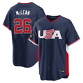 Choea NY.Mets #26 Nolan McLean Player Navy USA 2026 World Classic Home Limited Stitched Jerseys