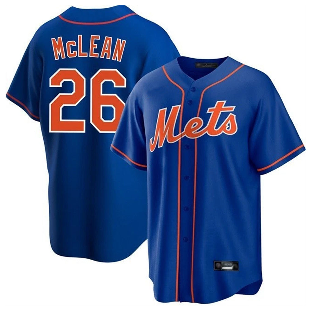 Choea NY.Mets #26 Nolan McLean Player Royal Home Game Stitched Jerseys