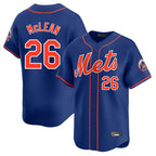 Choea NY.Mets #26 Nolan McLean Player Royal Home Limited Stitched Jerseys