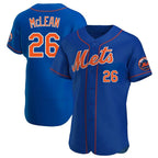 Choea NY.Mets #26 Nolan McLean Player Royal Limited Elite Home Stitched Jerseys