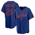 Choea NY.Mets #26 Nolan McLean Player Royal T-shirt Home Game Stitched Jerseys