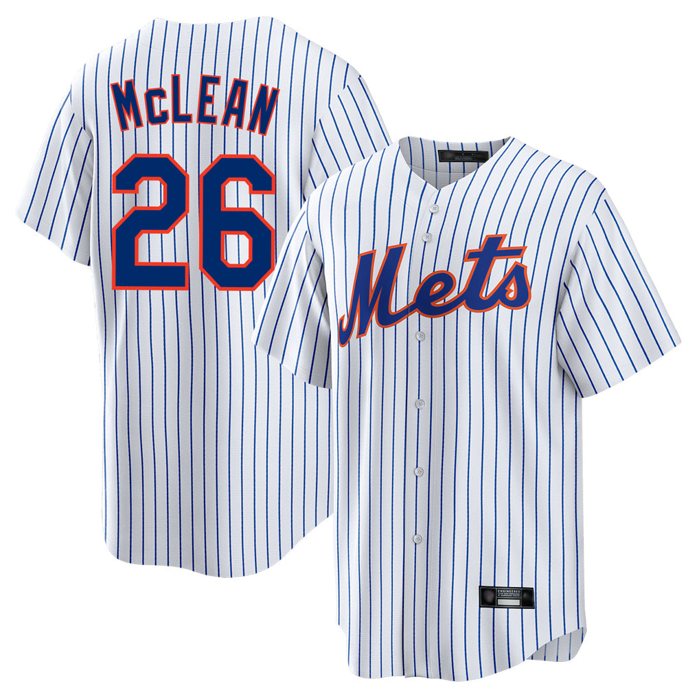 Choea NY.Mets #26 Nolan McLean Player White Home Game Stitched Jerseys