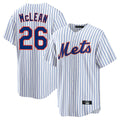 Choea NY.Mets #26 Nolan McLean Player White Home Game Stitched Jerseys