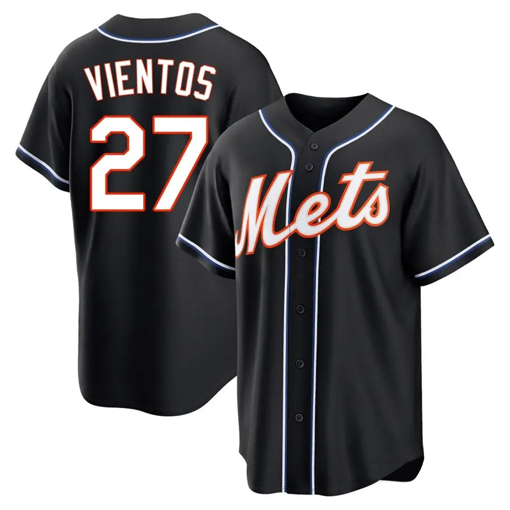 Choea NY.Mets #27 Mark Vientos Player Black Fashion Out Game Stitched Jerseys