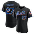Choea NY.Mets #27 Mark Vientos Player Black Replica Home Limited Elite Stitched Jerseys