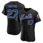 Choea NY.Mets #27 Mark Vientos Player Black Replica Home Limited Elite Stitched Jerseys