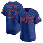 Choea NY.Mets #27 Mark Vientos Player Royal T-shirt Home Limited Elite Stitched Jerseys