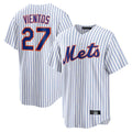 Choea NY.Mets #27 Mark Vientos Player White Home Game Stitched Jerseys