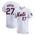 Choea NY.Mets #27 Mark Vientos Player White Home Limited Elite Stitched Jerseys
