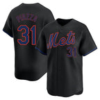Choea NY.Mets #31 Mike Piazza Player Black Alternate Home Limited Stitched Jerseys