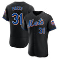 Choea NY.Mets #31 Mike Piazza Player Black Replica Home Limited Elite Stitched Jerseys